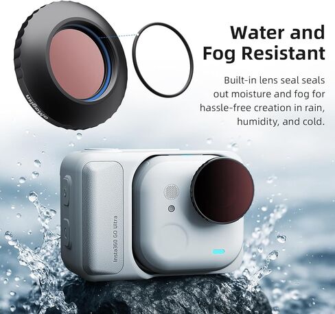 Lens CPL/ND Filter for Insta360 GO3/GO2(4 PCS),CPL/ND8/ND16/ND32 Waterproof Double Sided Coating Filter Accessories Sets Compatible with Insta360 GO3 /GO2 Camera(CPL+ND8+ND16+ND32) in Kuwait