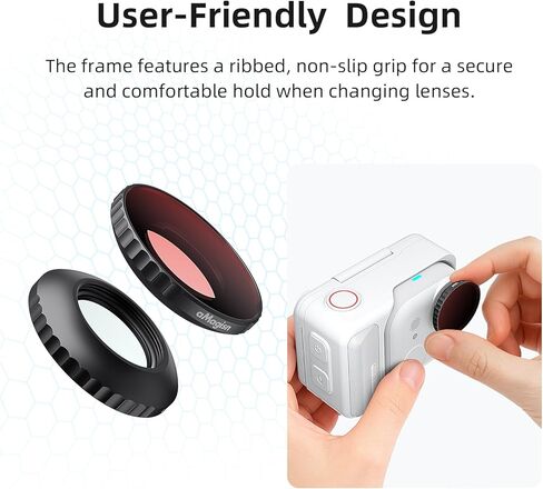 Lens CPL/ND Filter for Insta360 GO3/GO2(4 PCS),CPL/ND8/ND16/ND32 Waterproof Double Sided Coating Filter Accessories Sets Compatible with Insta360 GO3 /GO2 Camera(CPL+ND8+ND16+ND32) in Kuwait