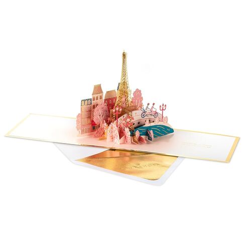 Hallmark Signature Paper Wonder Pop-Up Romantic Love Card (Eiffel Tower) for Sweetest Day, Valentine's Day, Anniversaries, Birthdays in Saudi Arabia