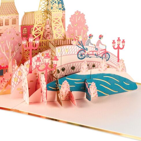 Hallmark Signature Paper Wonder Pop-Up Romantic Love Card (Eiffel Tower) for Sweetest Day, Valentine's Day, Anniversaries, Birthdays in Saudi Arabia