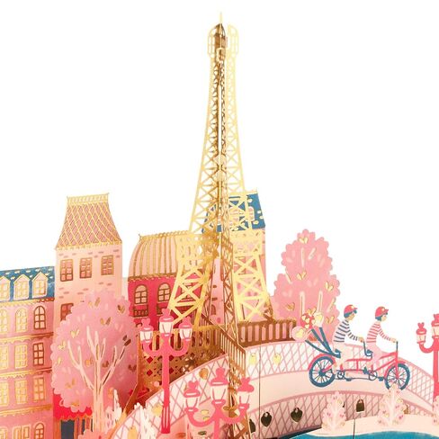 Hallmark Signature Paper Wonder Pop-Up Romantic Love Card (Eiffel Tower) for Sweetest Day, Valentine's Day, Anniversaries, Birthdays in Saudi Arabia