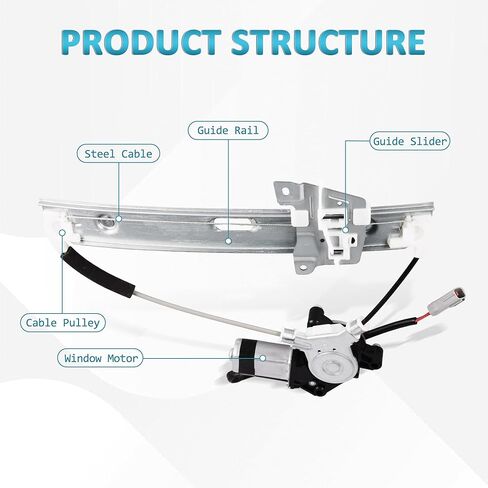 Rear Left Driver Side Power Window Regulator with Motor Assembly Compatible for 2008-2012 Ford Escape, 2008-2011 Mazda Tribute & Mercury Mariner, Replacement 751-712, 8L8Z7827001A, ZZCA73560 in Saudi Arabia