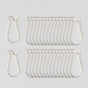 100PCS 1Inch Long Golden Ear Wire Hooks, Kidney Earring Findings, Tone Teardrop Earring Wires for DIY, Craft, Jewelry Making in Kuwait