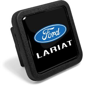 iPick Image for Ford F-150 Lariat Black Rubber Heavy-Duty 2" Trailer Tow Hitch Receiver Cover for Class 3 and Class 4 in Saudi Arabia