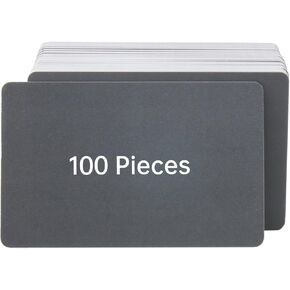 20pcs Blank PVC Cards for ID Badge Printers, 20 mil Thickness Plastic Cards, Compatible with Most Photo ID Badge Printers (Black) in Kuwait