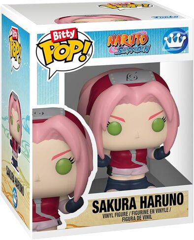 Funko Pop! Bitty: Naruto Shippuden - Kakashi, Sakura, Sasuke, and Chase Mini Figure - 0.9 Inch (2.2 Cm) - Anime Collectable - Gift Idea - Stackable Display Shelf Included in Saudi Arabia