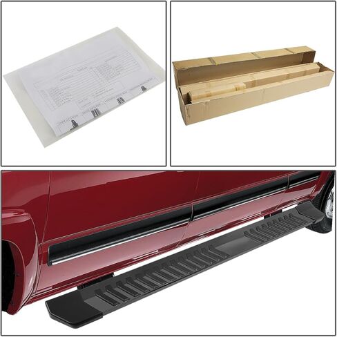 Auto Dynasty Running Boards Compatible with 2004-2014 Ford F150 Crew Cab, Stainless Steel Side Step Rail Nerf Bars, 6" Step Bars, Chrome in Saudi Arabia