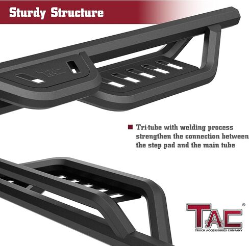 TAC Running Boards Fit 2020-2025 Jeep Gladiator JT Rocker Steps Truck Pick Up Fine Texture Black 5" Drop Side Steps Nerf Bars Rock Slider Armor Off-Road Accessories (2pcs) in Saudi Arabia