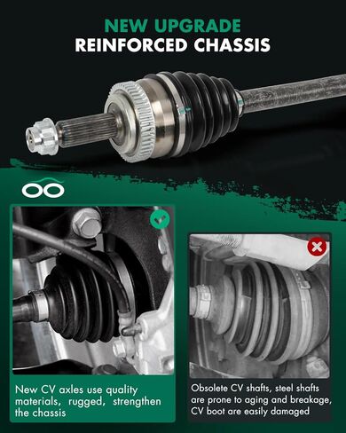 SCITOO Front Left Driver Side CV Axle Shaft Assembly Fit for Hyundai Sonata,for Kia Optima 2.0L,2.4L in Saudi Arabia