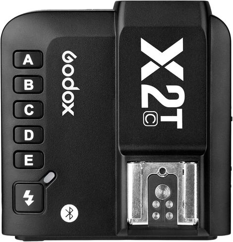 Godox X2T-S TTL Wireless Flash Trigger for Sony, Bluetooth Connection, 1/8000s HSS, 5 Separate Group Buttons, Relocated Control-Wheel, New Hotshoe Locking, New AF Assist Light in Saudi Arabia