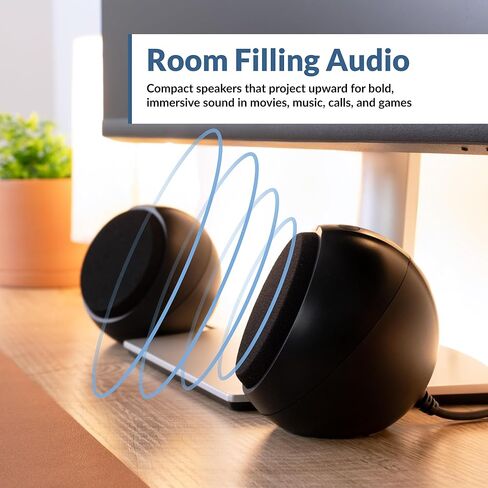 Cyber Acoustics CA-2014 Computer Speakers, Full Stereo Sound, Convenient Controls, Easy Setup in Kuwait