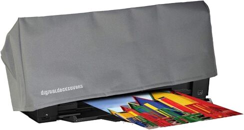 Premium Dust Cover for Epson FastFoto & Document Scanners (FF-680W, DS-530, DS-770, DS-870, DS-970, ES-400W, ES-500W) - Antistatic, Water-Resistant, Black Fabric Protector in Kuwait