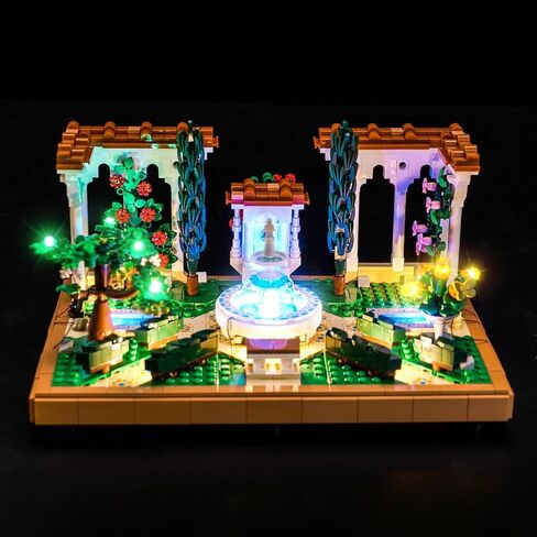 Light kit Compatible with Lego Fountain Garden 10359- No Model Only Light, LED Lighting Accessories Compatible with Lego Spanish Fountain Garden 10359 (Standard Version) in Saudi Arabia