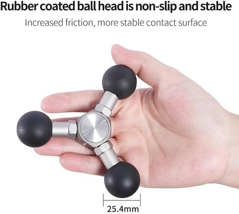 1 inch Ball Mount Base Suction Cups Compatible with Ram Mounts Phone Holder for Motorcycle, Double Socket Arm(R5-2pcs) in Kuwait