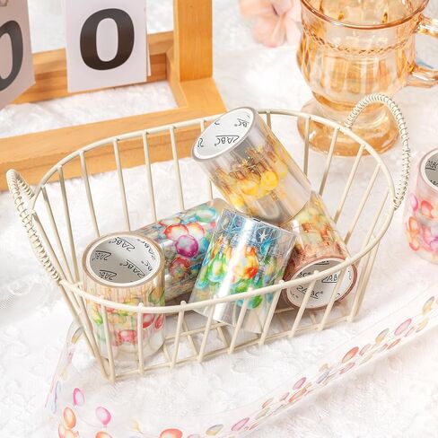 Holiday Lights Washi Tape Set, 6 Rolls Festive Christmas Decorative Tape with String Lights and Ornaments for Journaling Supplies, Scrapbooking, Card Making, Gift Wrapping and Holiday Crafts in Saudi Arabia