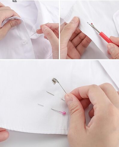 طقم خياطة 70 قطعة مع حقيبة لوازم الخياطة المحمولة للمسافر المنزلي، البالغين، المبتدئين، الطوارئ، يحتوي على خيط، مقص، إبر، شريط قياس in Saudi Arabia