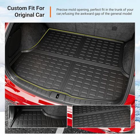 powoq TPE Backrest Mat, Compatible with 2023 2024 Lexus RX350 RX350H RX500H, Inner, Vehicle Specific Fit, 25.59x18.5x0.79 inches, Seat Back Protection in Kuwait