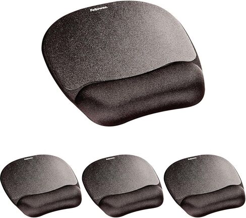 Fellowes Memory Foam Mouse Pad/Wrist Rest- Black (9176501) in Kuwait