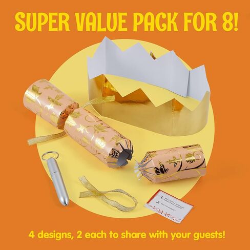 JOYIN 8 PACK Thanksgiving Non-Snap Party Favor, Maple Style Thanksgiving No Snap Party Table Favor Set with Joke Dice & Gifts, Fall Holiday Dinner Traditions Prizes Supplies for Kids Adults in Saudi Arabia