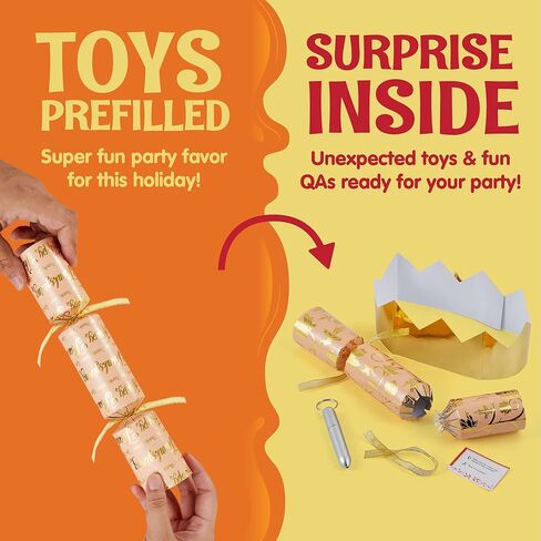 JOYIN 8 PACK Thanksgiving Non-Snap Party Favor, Maple Style Thanksgiving No Snap Party Table Favor Set with Joke Dice & Gifts, Fall Holiday Dinner Traditions Prizes Supplies for Kids Adults in Saudi Arabia