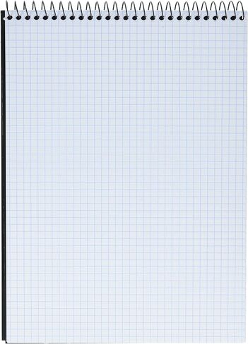 Silverpoint Top Wire Legal Pad, College Rule, Heavy Back, 8.5 x 11.75 Inches, 70 Sheets, Protective Cover, Gray/Black (51073) in Kuwait