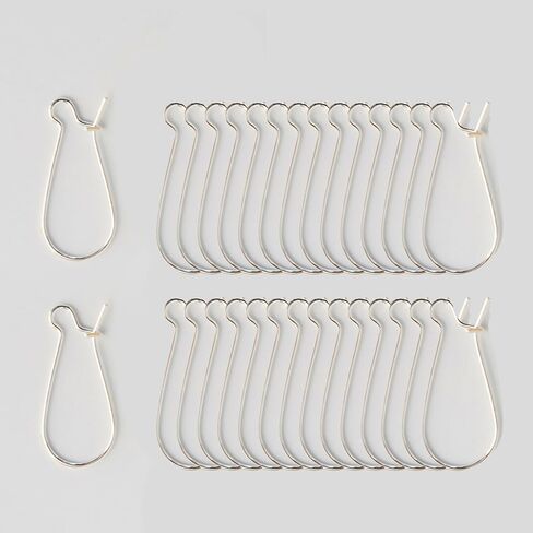 100PCS 1Inch Long Golden Ear Wire Hooks, Kidney Earring Findings, Tone Teardrop Earring Wires for DIY, Craft, Jewelry Making in Kuwait