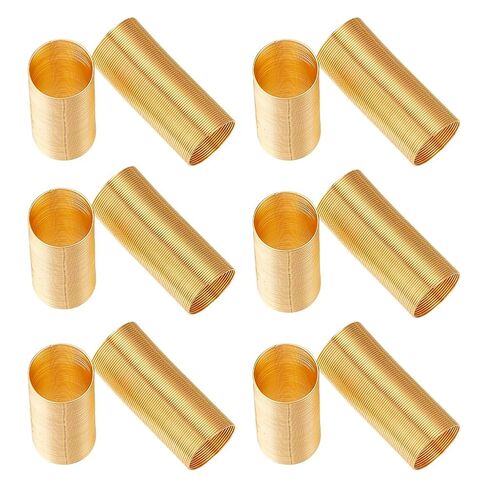 PH PandaHall 500 Loops Steel Memory Wire Golden Jewelry Wire Bendabe Metal Craft Wires for Women Rings Coil Ring Earrings Jewelry Making, Inner Diameter: 18mm, 22 Gauge in Saudi Arabia