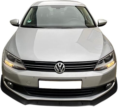 FREEMOTOR802 مصد الشفاه الأمامي يناسب 2011-2021 Volkswagen Jetta، أسود غير لامع PP Air Dam Chin Spoiler Front Lower Guard Protector Body Kit 3PCS in Saudi Arabia