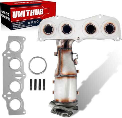 محول حفاز مشعب العادم الأمامي 47107 674-044 متوافق مع Toyota Camry Solara 2.4L L4 2006 2007 2008 2009 استبدال مباشر (متوافق مع وكالة حماية البيئة) in Saudi Arabia
