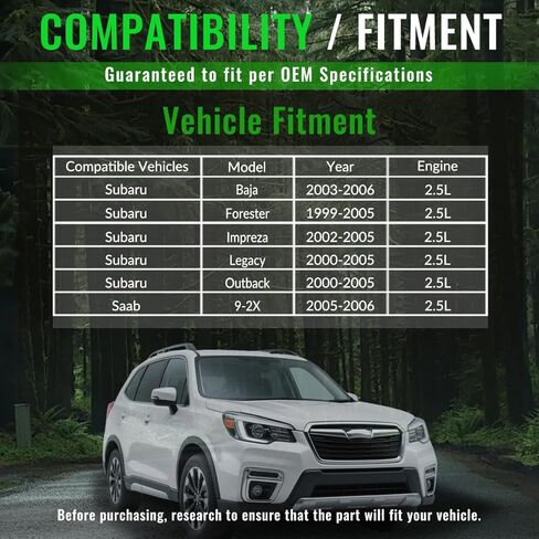 Catalytic Converter Compatible with Subaru Forester 1999-2005 2.5L 4Cyl(OEM replacement parts) in Kuwait