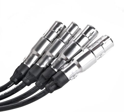 بريمر - مجموعة أسلاك توصيل الإشعال 7 مم (مجموعة 4 قطع) لـ 2001-2005 VW Beetle Jetta، 2001-2007 Golf - L4 2.0L IW-4129 in Saudi Arabia