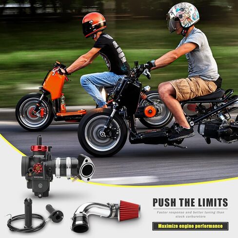 مكربن ​​NIBBI PE24mm لمحرك GY6 150CC رباعي الأشواط 152/157QMJ QMI152/157 سكوتر الدراجة مع مشعب السحب 48 مللي متر فلتر هواء in Saudi Arabia