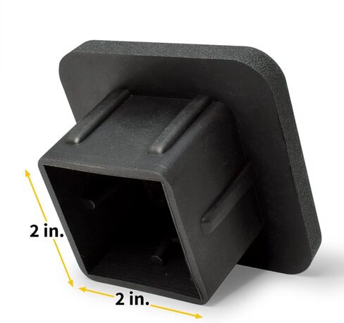 iPick Image for Ford F-150 Lariat Black Rubber Heavy-Duty 2" Trailer Tow Hitch Receiver Cover for Class 3 and Class 4 in Saudi Arabia