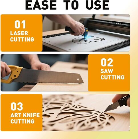 Basswood Sheets 12x12 in, 1/8 Inch Thick 24 Pack Unfinished Square Wood Boards for Laser Cutting, Wood Burning, Engraving, Painting, DIY Crafts, Model Making, CNC, and Architectural Projects in Saudi Arabia