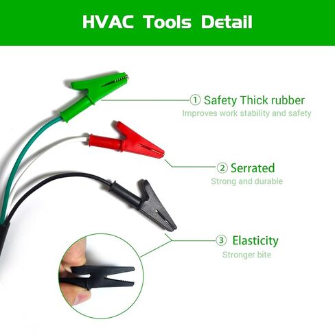 HVAC Tools Kit Accessory, HVAC Adaptor Cord for Circuit Breaker Finder Vacuum Pump, Ac Guages Clearance and Equipment, Compatible with Yellow Jacket 69522,69411,RT310,RT250,RT310,ET300,ET310 (1) in Saudi Arabia