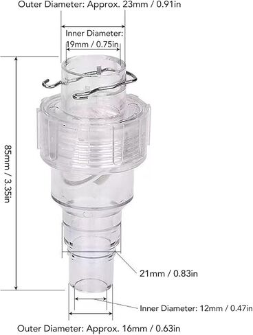 Central AC CondensateDrain Pipe Pipe Test Valve Prevent The Odor Outflow for Climate System Drain Hose, Material for at Home/interiors in Saudi Arabia