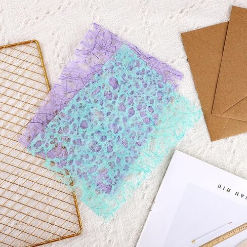 10pcs Scrapbooking Papers, A5 Scrapbooking Textured Paper Mulberry Paper Scrapbook Paper Packs Decoupage Paper Scrapbooking Materials for Crafts Arts Album in Saudi Arabia