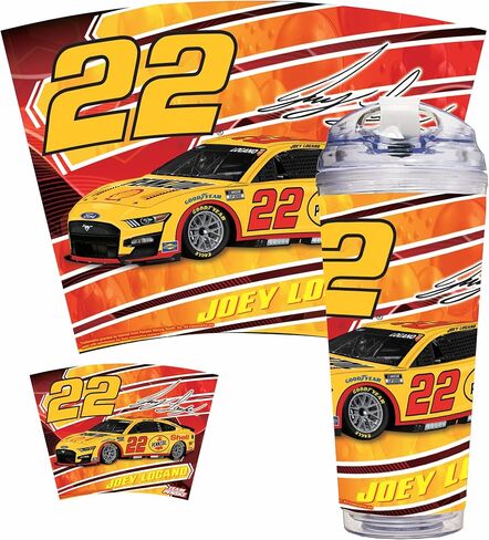 Rico Industries NASCAR Kyle Busch #8 3CHI 24 oz Double Walled Acrylic Beverage Tumbler - Race Fan Gear - Gift for Car, Pool or Garage - Officially Licensed Collectable Vessel with Hinged Lid, Straw in Saudi Arabia