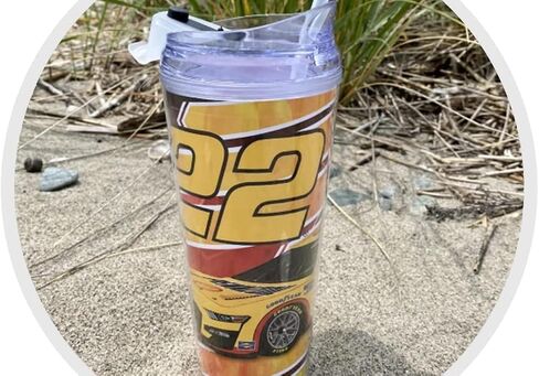 Rico Industries NASCAR Kyle Busch #8 3CHI 24 oz Double Walled Acrylic Beverage Tumbler - Race Fan Gear - Gift for Car, Pool or Garage - Officially Licensed Collectable Vessel with Hinged Lid, Straw in Saudi Arabia