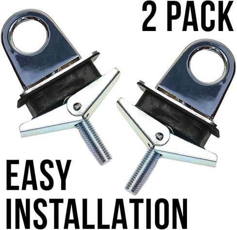 Boxer 2 Pack Universal Stake Pocket Anchor Point Truck Bed, Pickup Truck, Trailer Chrome Plated Finish in Saudi Arabia