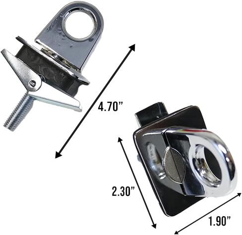 Boxer 2 Pack Universal Stake Pocket Anchor Point Truck Bed, Pickup Truck, Trailer Chrome Plated Finish in Saudi Arabia