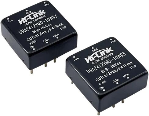 DC-DC 10W 24V to 12V 416mA 5pcs/Lot Dual Output Isolated Step Down Converter Power Supply Module URA2412YMD-10WR3 in Saudi Arabia