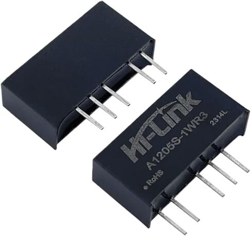 12V to ±5V 1W Dual Output DC DC Power Supply Converter 20pcs/Lot Isolation Adjustable Power Module A1205S-1WR3 in Saudi Arabia
