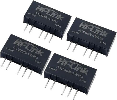 12V to ±5V 1W Dual Output DC DC Power Supply Converter 20pcs/Lot Isolation Adjustable Power Module A1205S-1WR3 in Saudi Arabia