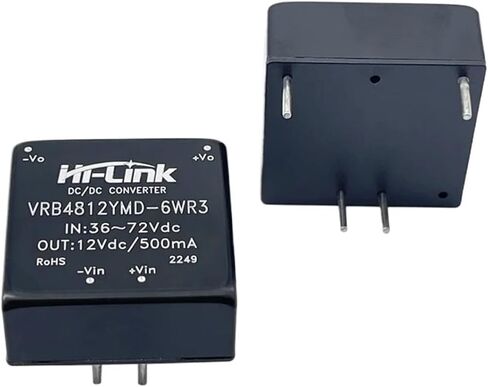 12V 6W 500mA Output DC/DC Power Supply Module 5pcs/Lot VRB4812YMD-6WR3 Step Down Isolated Regulated in Saudi Arabia