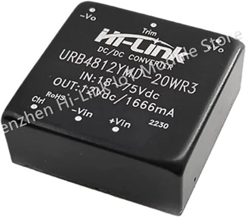 محول DCDC URB4812YMD-20WR3 12V 20W 1666mA وحدة إمداد الطاقة الناتجة معزولة بكفاءة عالية in Saudi Arabia