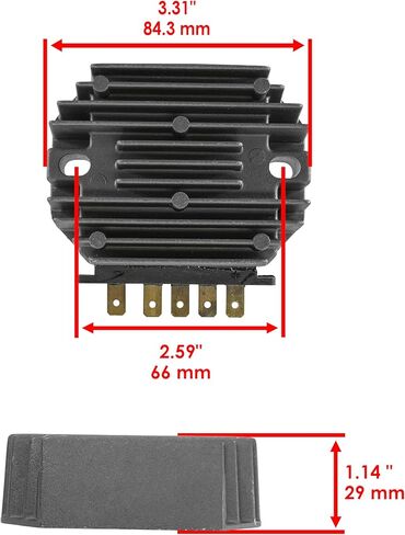 Caltric Regulator Rectifier Compatible with Suzuki Gs1150Es3 Gs-1150Es3 Gs1150Ese Gs1150Esf Gs1150Esg 1984-1986 in Saudi Arabia