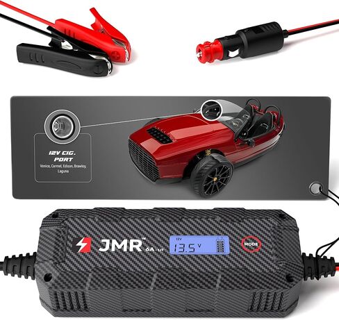 شاحن بطارية JMR لـ Vanderhall Venice Carmel Edison Brawley Laguna جميع الموديلات جهاز صيانة مكيف الشاحن (إضافة وضع الليثيوم) in Saudi Arabia
