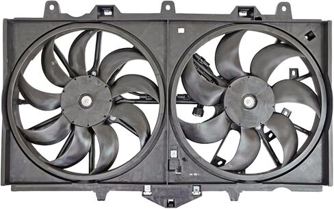 Engine Cooling Fan Assembly - Dual Radiator | Condenser Fan | Cooling Fan | Compatible with 2015 Infiniti Q50 in Saudi Arabia