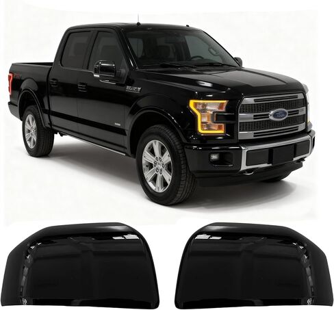 Chrome Replacement Side Mirror Covers Caps for 2015-2020 Ford F150,Direct Replacement Type (Non-Sticker) in Saudi Arabia